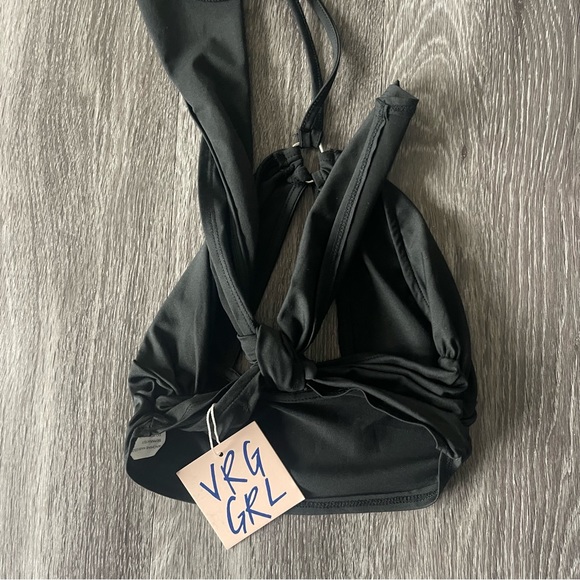 Verge Girl Shake it up Black Halter Top - Picture 7 of 8